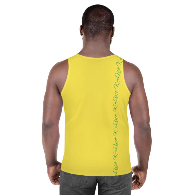 K-Live Green Pattern Marking Band- Yellow Unisex Vest