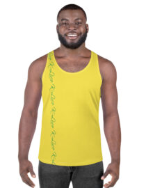 K-Live Green Pattern Marking Band- Yellow Unisex Vest