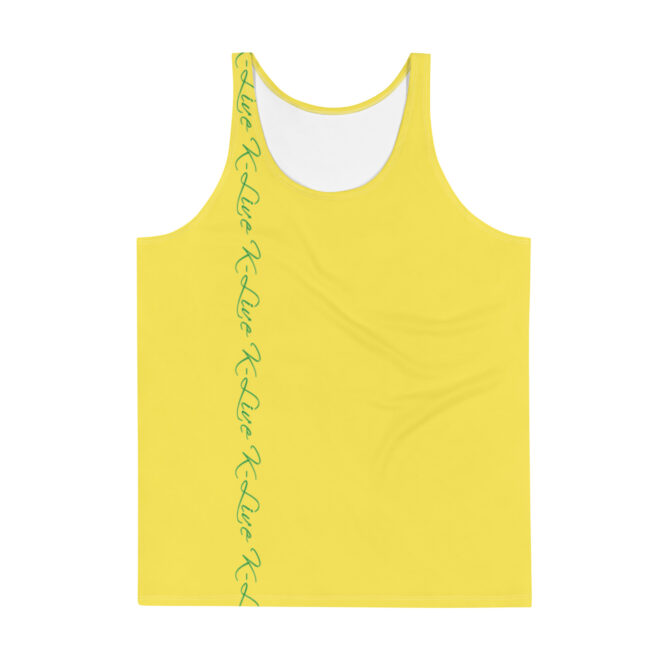 K-Live Green Pattern Marking Band- Yellow Unisex Vest