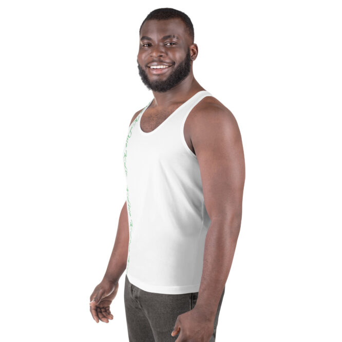 K-Live Green Pattern Marking Band- White Vest