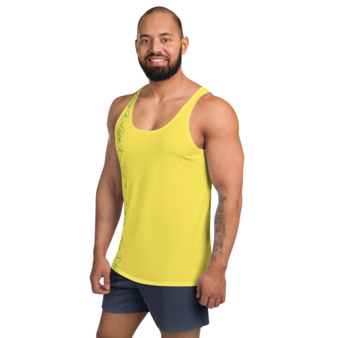 K-Live Green Pattern Marking Band- Yellow Unisex Vest