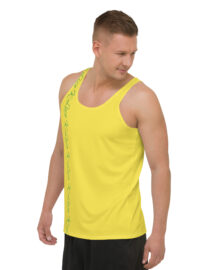 K-Live Green Pattern Marking Band- Yellow Unisex Vest