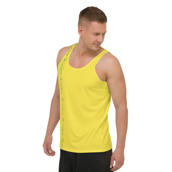 K-Live Green Pattern Marking Band- Yellow Unisex Vest