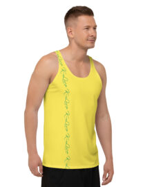 K-Live Green Pattern Marking Band- Yellow Unisex Vest