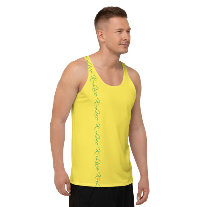 K-Live Green Pattern Marking Band- Yellow Unisex Vest