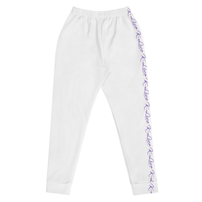K-Live White New Unisex Joggers