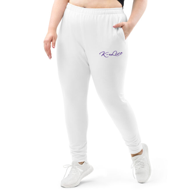 K-Live White New Unisex Joggers