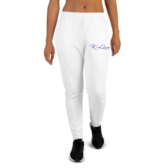 K-Live White New Unisex Joggers