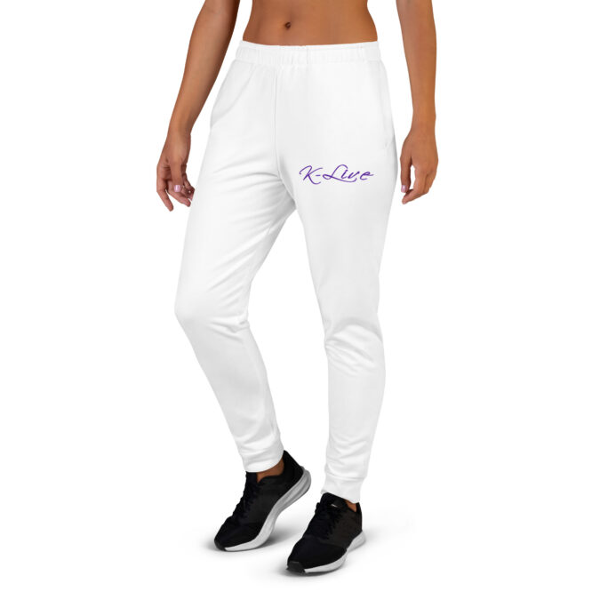 K-Live White New Unisex Joggers