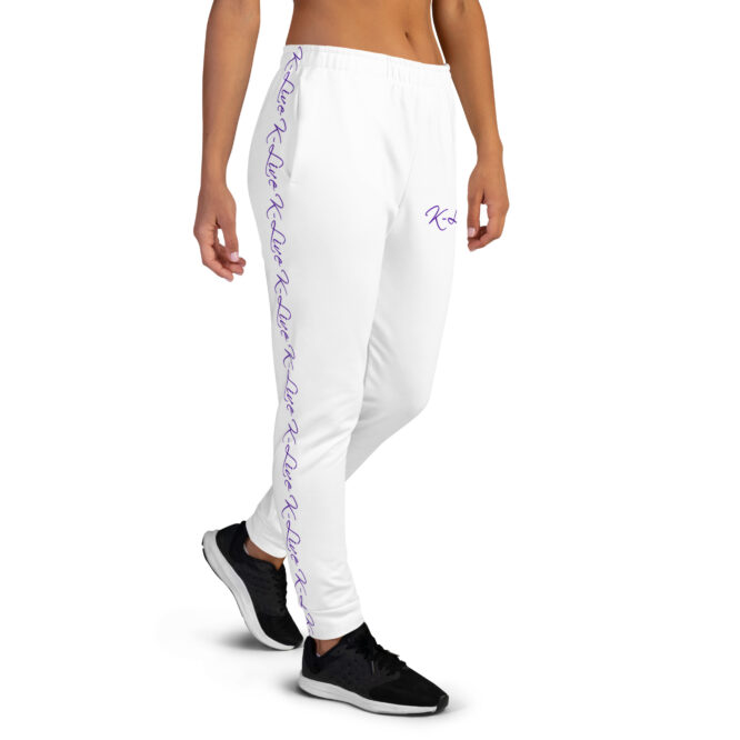 K-Live White New Unisex Joggers
