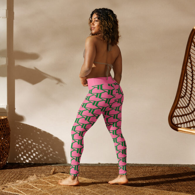 K-Live KL All Over Style Pink Yoga Leggings