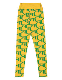 K-Live KL All Over Style Yellow Yoga Leggings