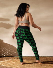 K-Live KL All Over Style Black Yoga Leggings