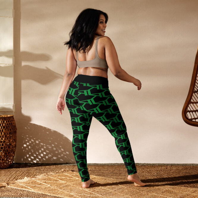 K-Live KL All Over Style Black Yoga Leggings