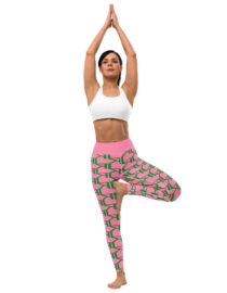 K-Live KL All Over Style Pink Yoga Leggings
