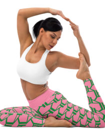K-Live KL All Over Style Pink Yoga Leggings