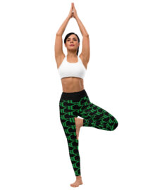 K-Live KL All Over Style Black Yoga Leggings