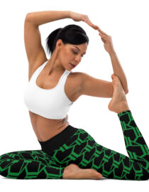 K-Live KL All Over Style Black Yoga Leggings