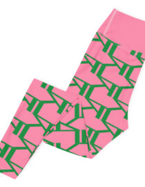 K-Live KL All Over Style Pink Yoga Leggings