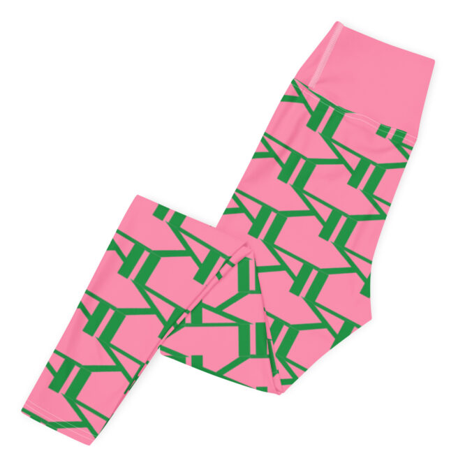 K-Live KL All Over Style Pink Yoga Leggings