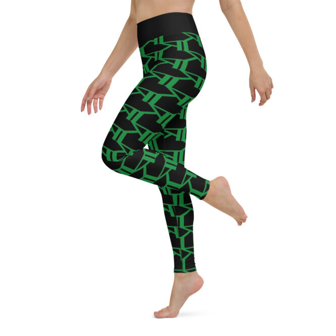 K-Live KL All Over Style Black Yoga Leggings