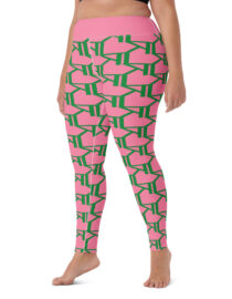 K-Live KL All Over Style Pink Yoga Leggings