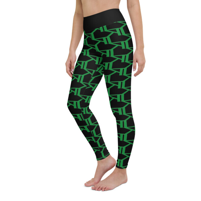 K-Live KL All Over Style Black Yoga Leggings