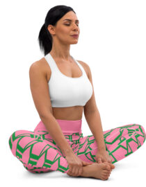 K-Live KL All Over Style Pink Yoga Leggings