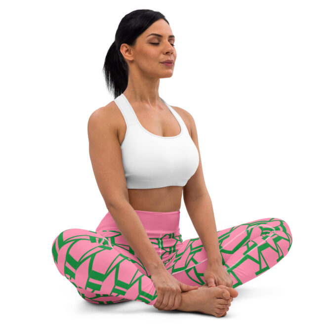 K-Live KL All Over Style Pink Yoga Leggings