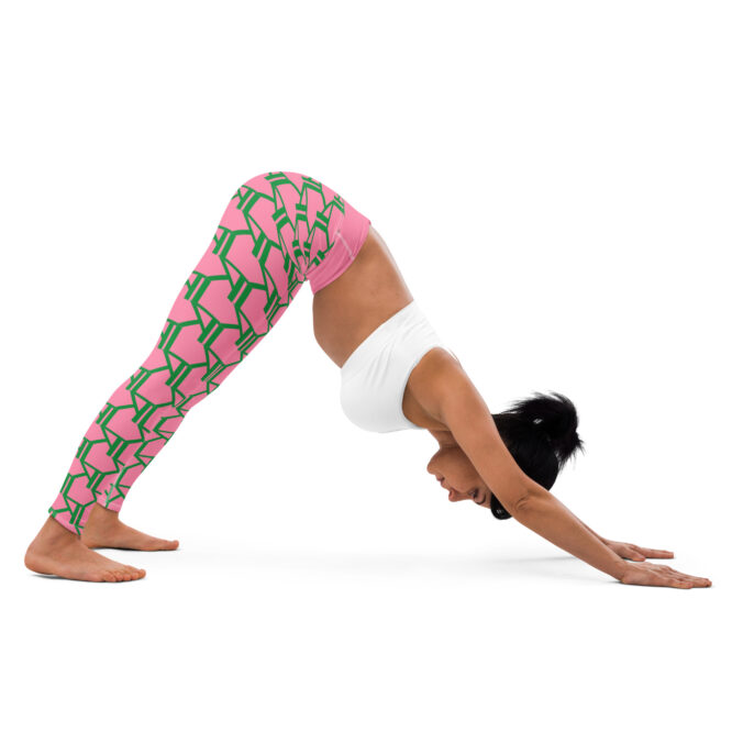 K-Live KL All Over Style Pink Yoga Leggings