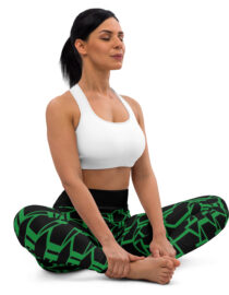 K-Live KL All Over Style Black Yoga Leggings