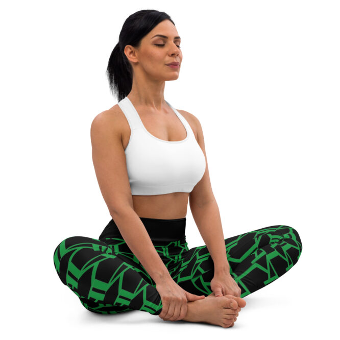 K-Live KL All Over Style Black Yoga Leggings