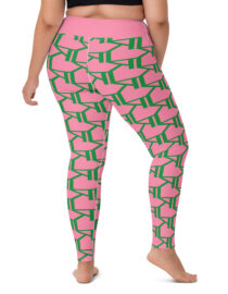 K-Live KL All Over Style Pink Yoga Leggings