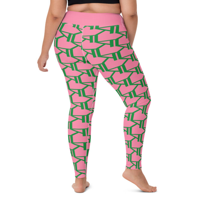K-Live KL All Over Style Pink Yoga Leggings