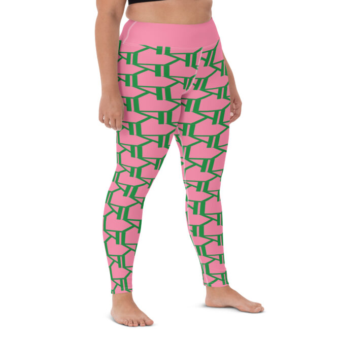 K-Live KL All Over Style Pink Yoga Leggings
