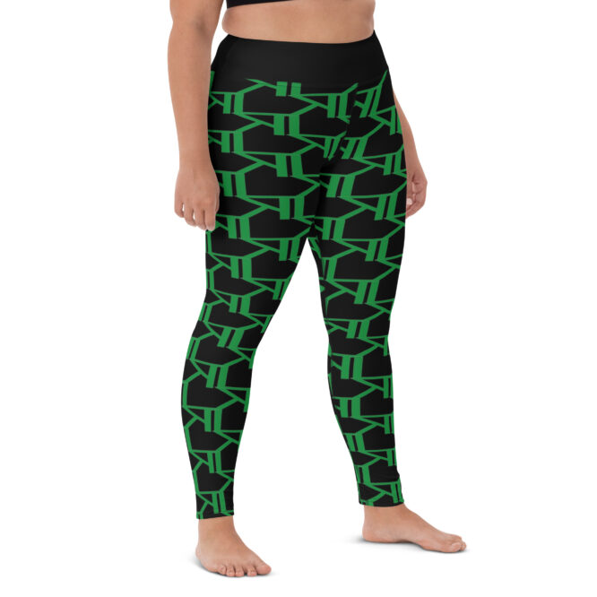 K-Live KL All Over Style Black Yoga Leggings