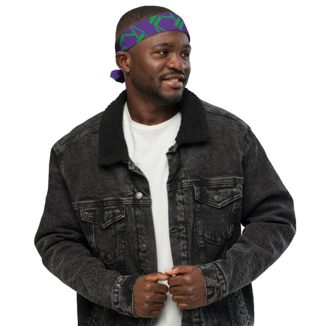 KL All-Over Purple Print Bandana