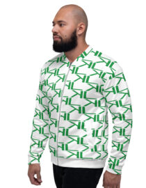 KL Unisex White Bomber Jacket