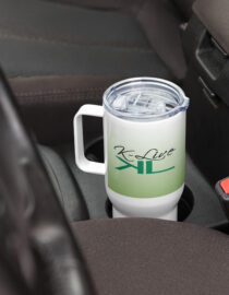 K-Live Travel Mug With A Handle - Green