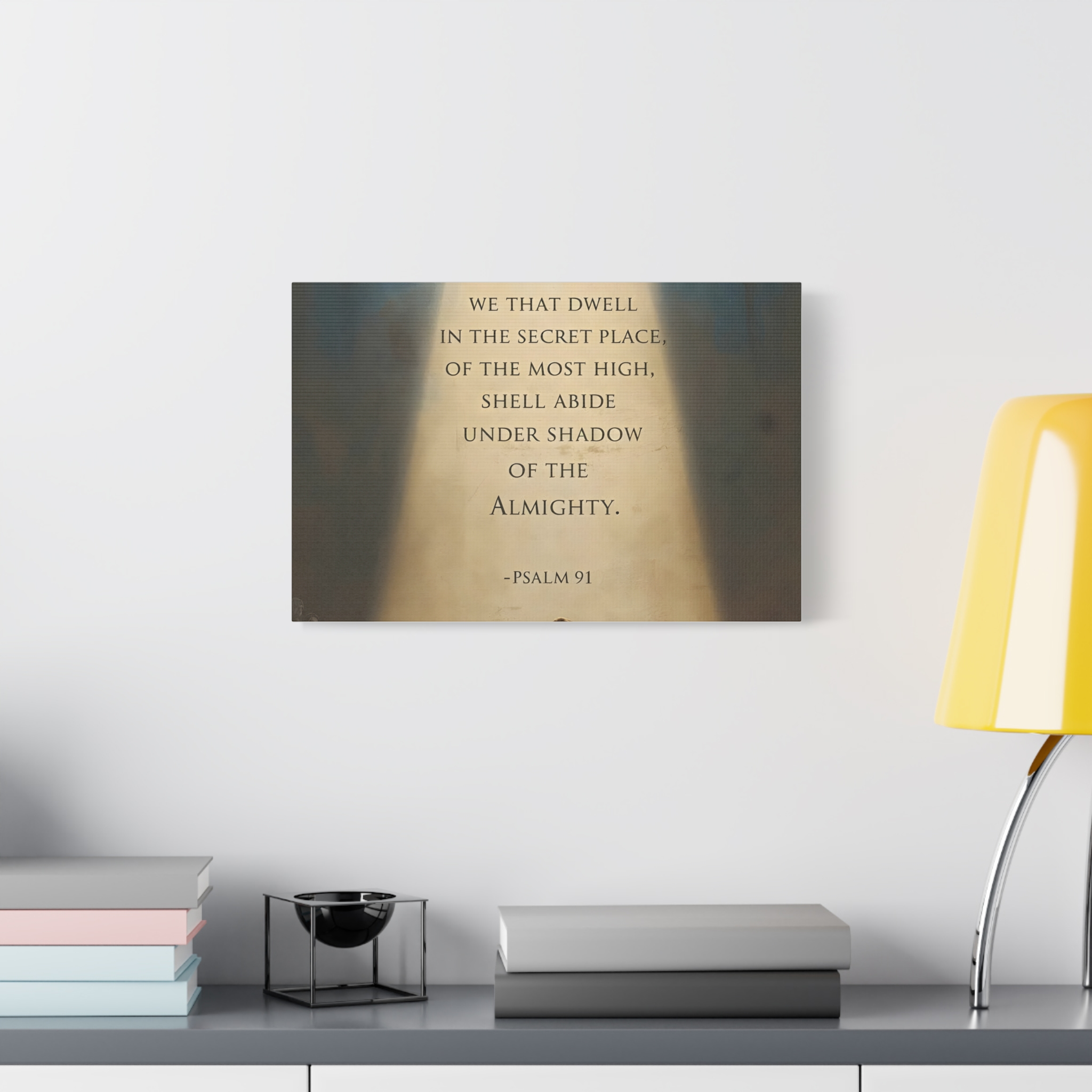 Psalm 91 Scripture Matte Canvas, Stretched, 1.25"