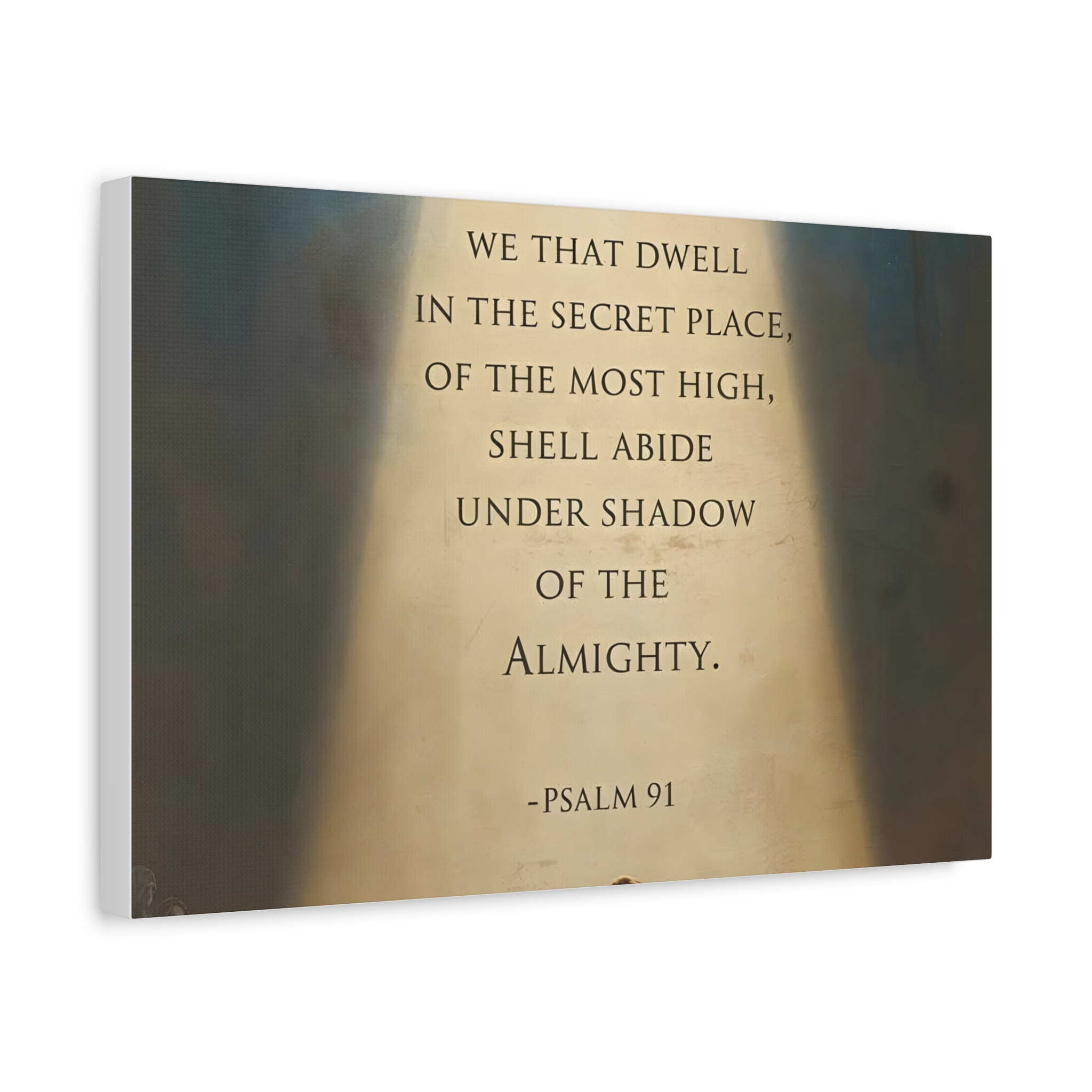Psalm 91 Scripture Matte Canvas, Stretched, 1.25"