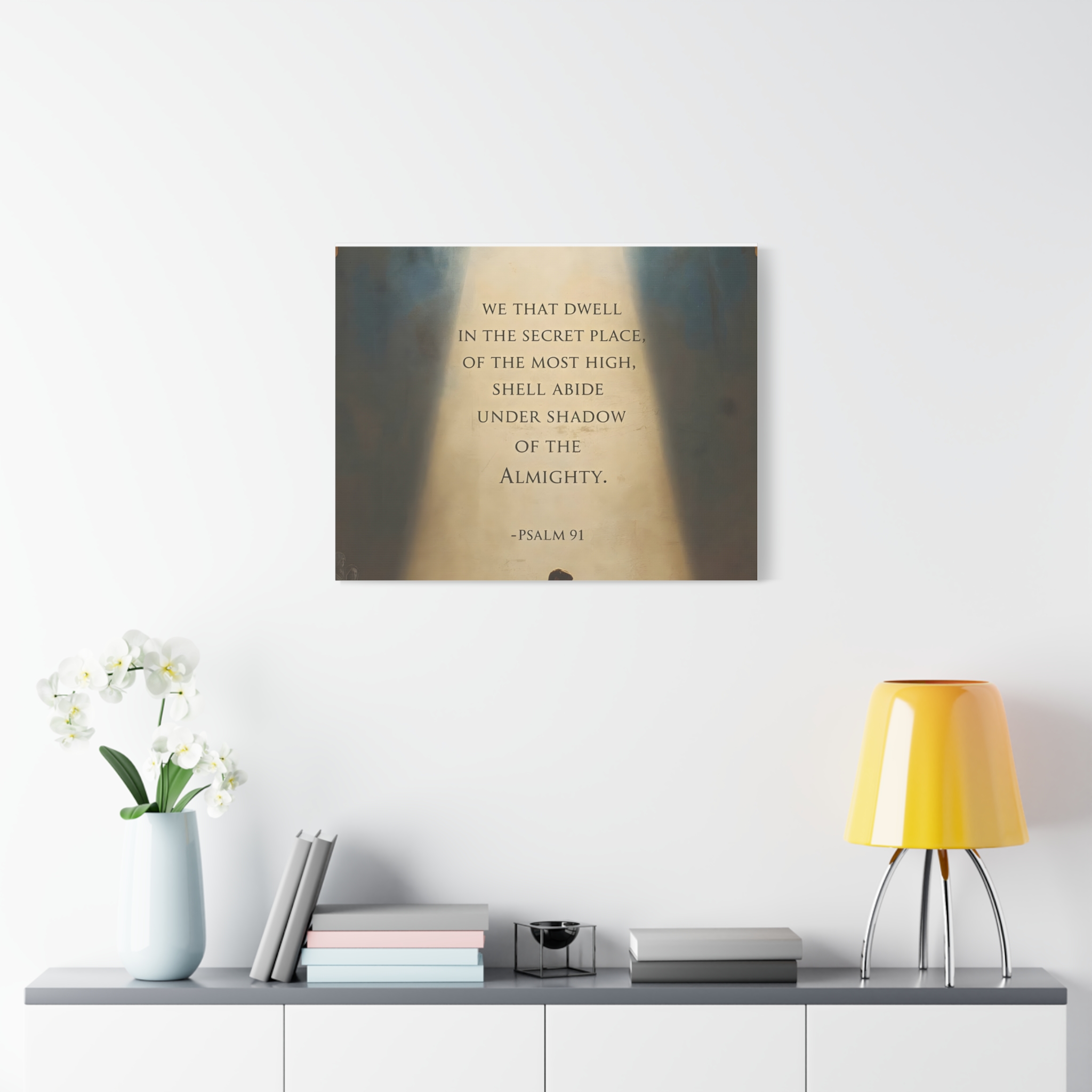 Psalm 91 Scripture Matte Canvas, Stretched, 1.25"
