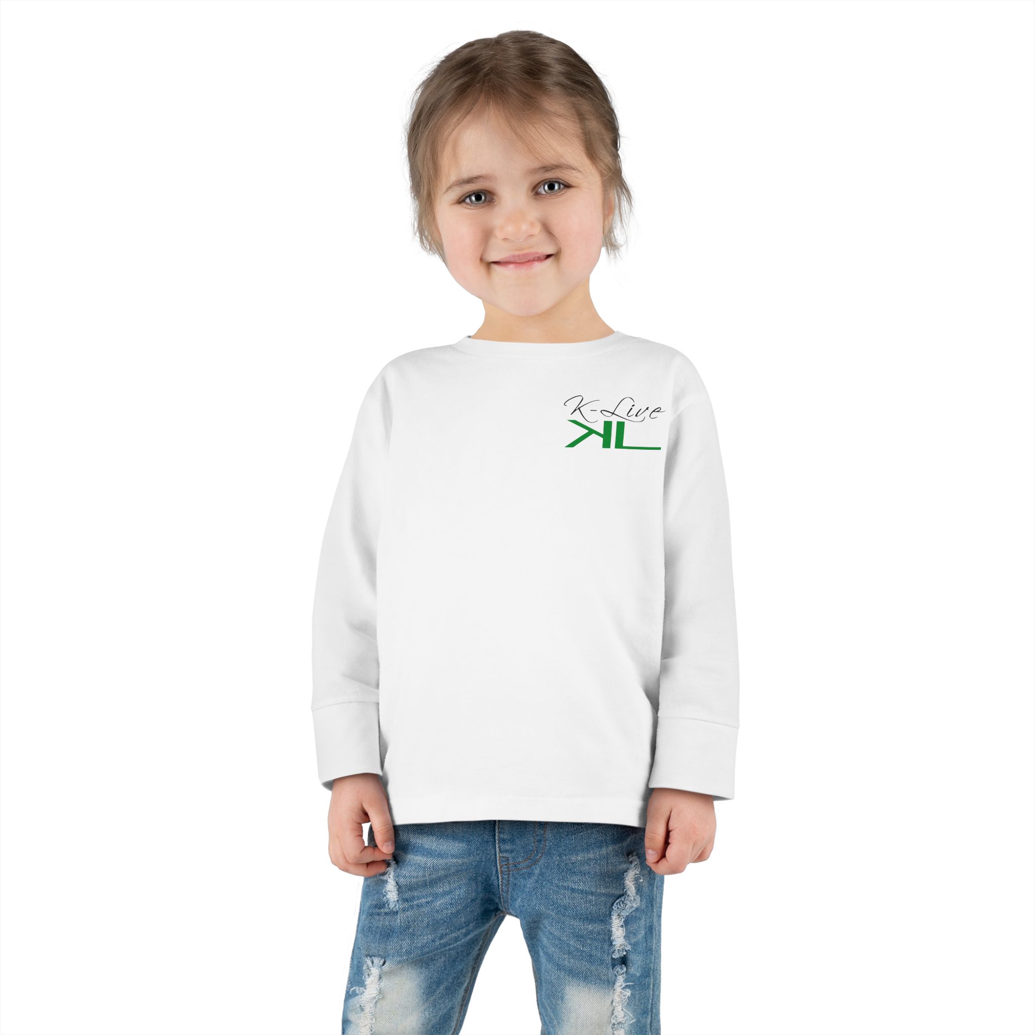K-Live Kids - Toddler Long Sleeve Tee | Unisex Long-Sleeve Top.