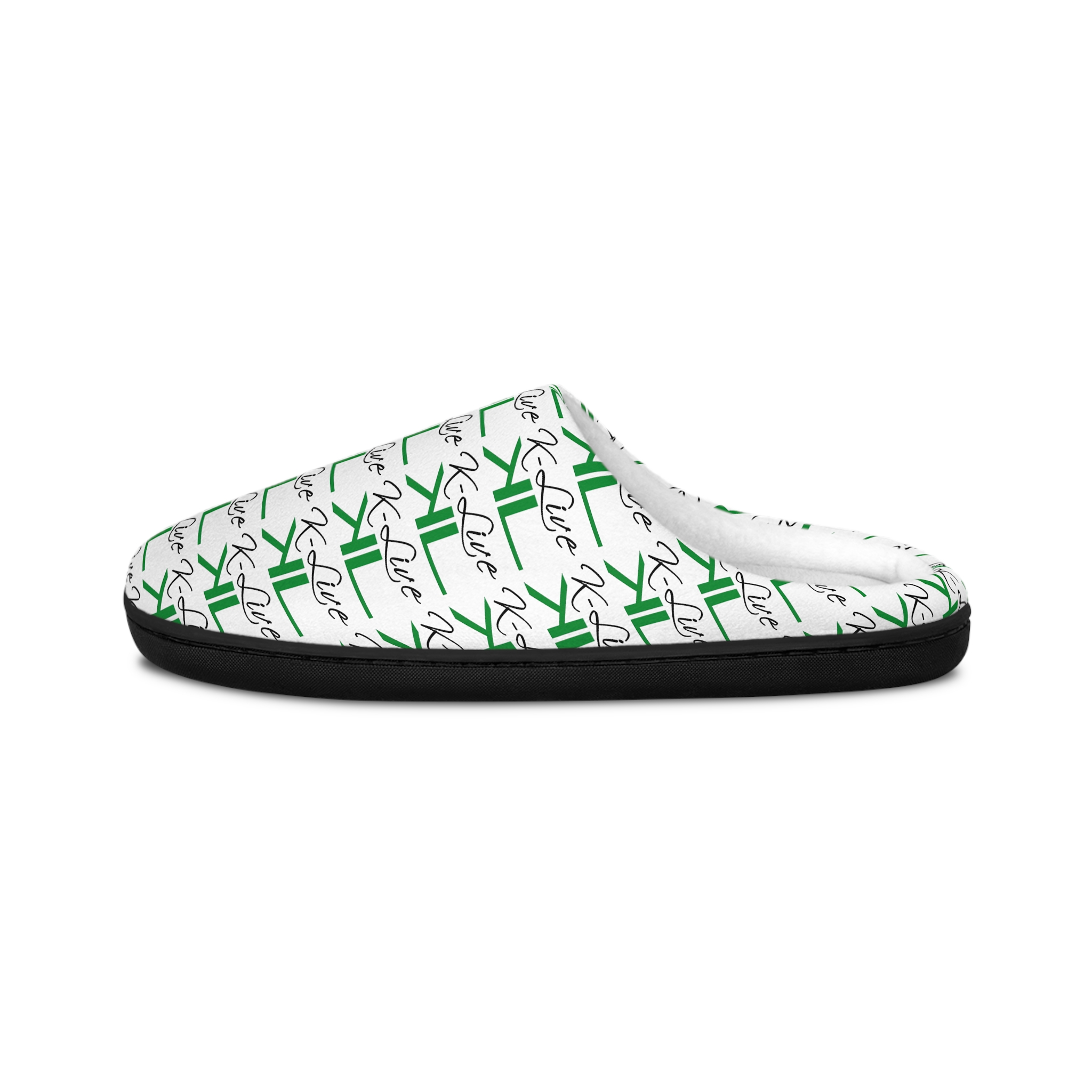 K-Live Script Repeat Pattern Slippers | Women's Indoor Slippers