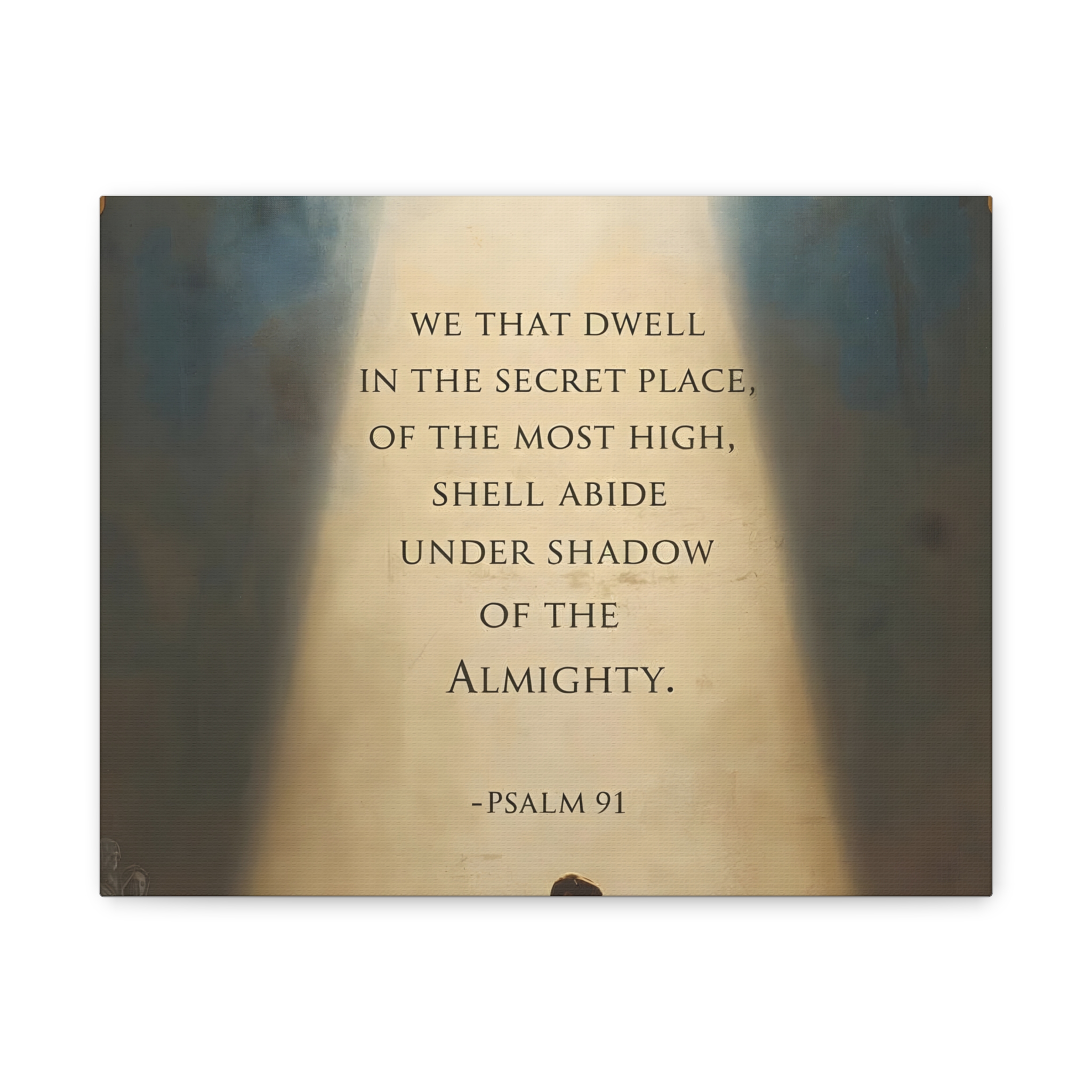 Psalm 91 Scripture Matte Canvas, Stretched, 1.25"