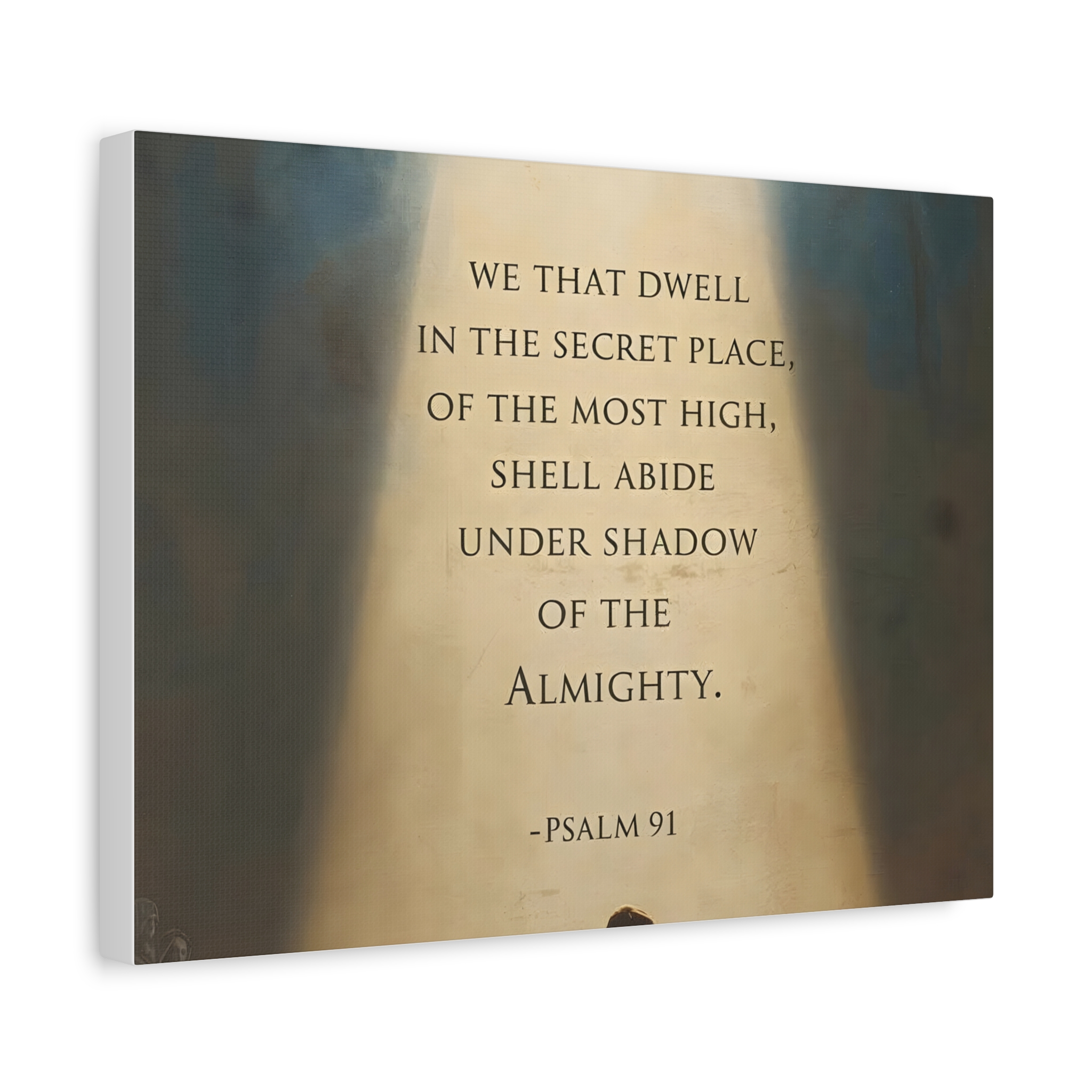Psalm 91 Scripture Matte Canvas, Stretched, 1.25"
