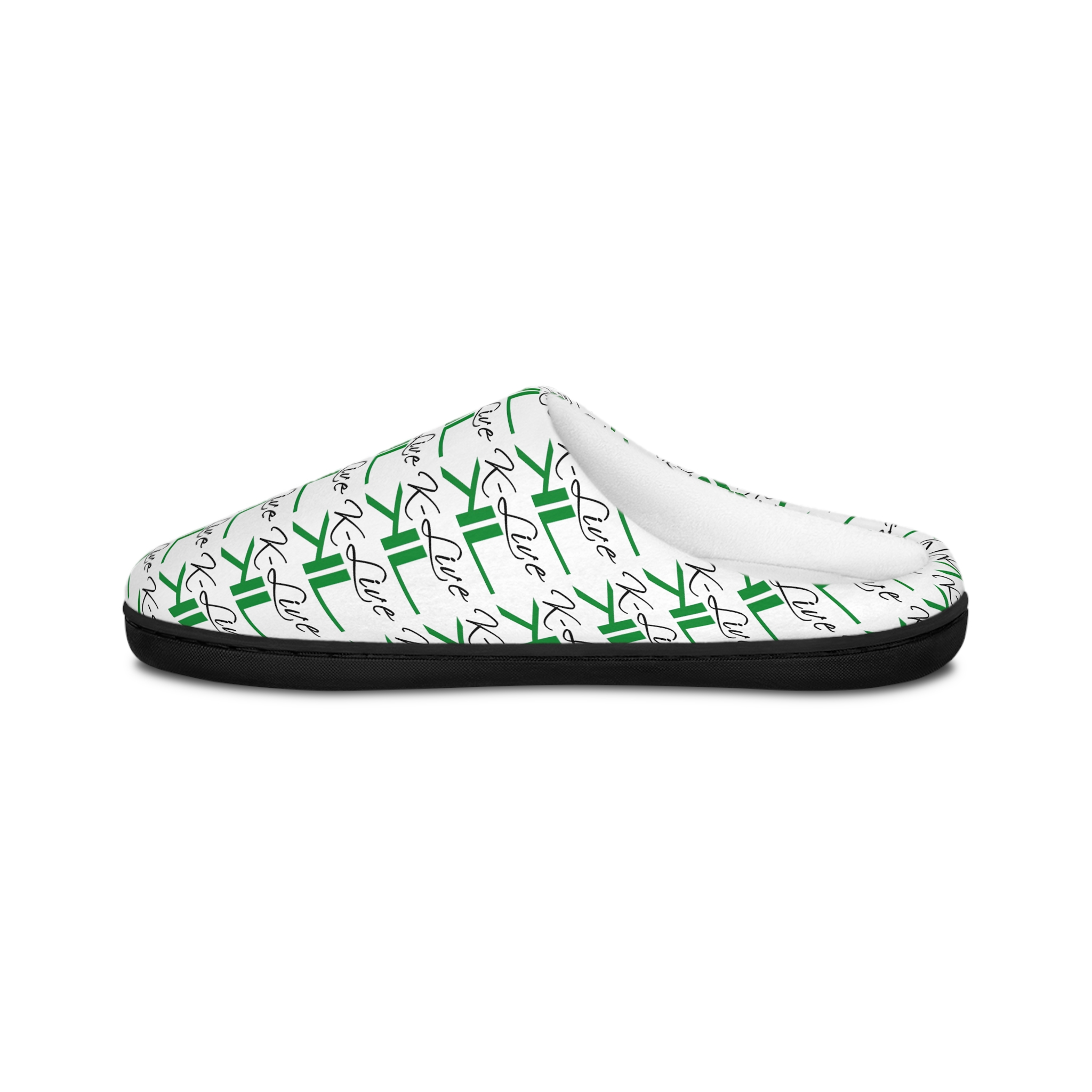 K-Live Script Repeat Pattern Slippers | Women's Indoor Slippers