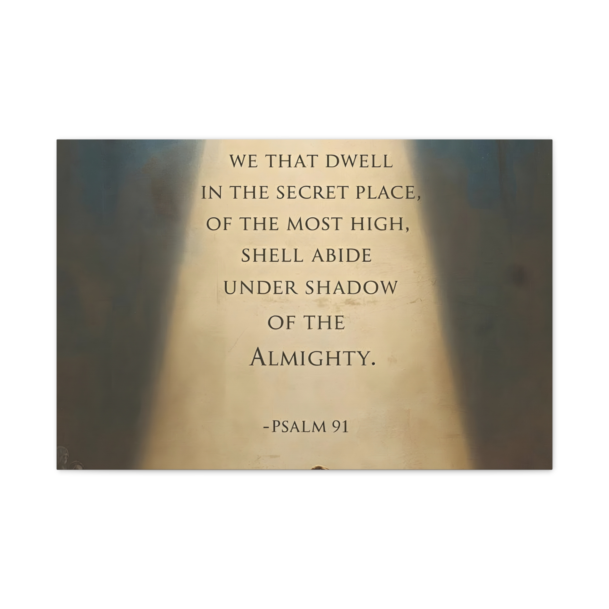 Psalm 91 Scripture Matte Canvas, Stretched, 1.25"
