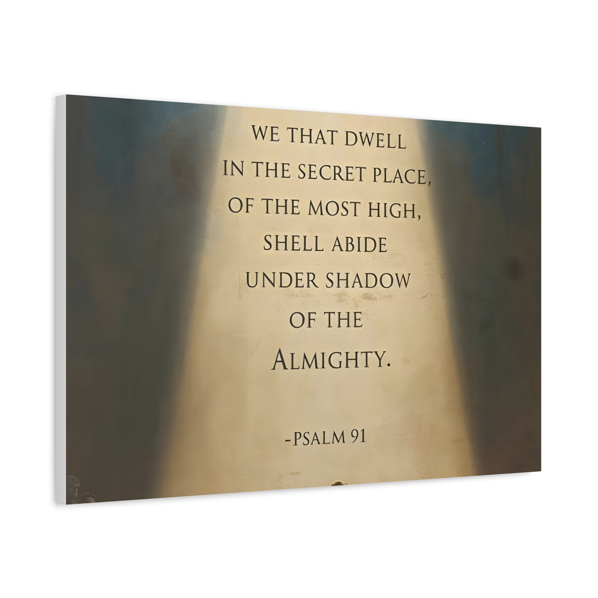 Psalm 91 Scripture Matte Canvas, Stretched, 1.25"