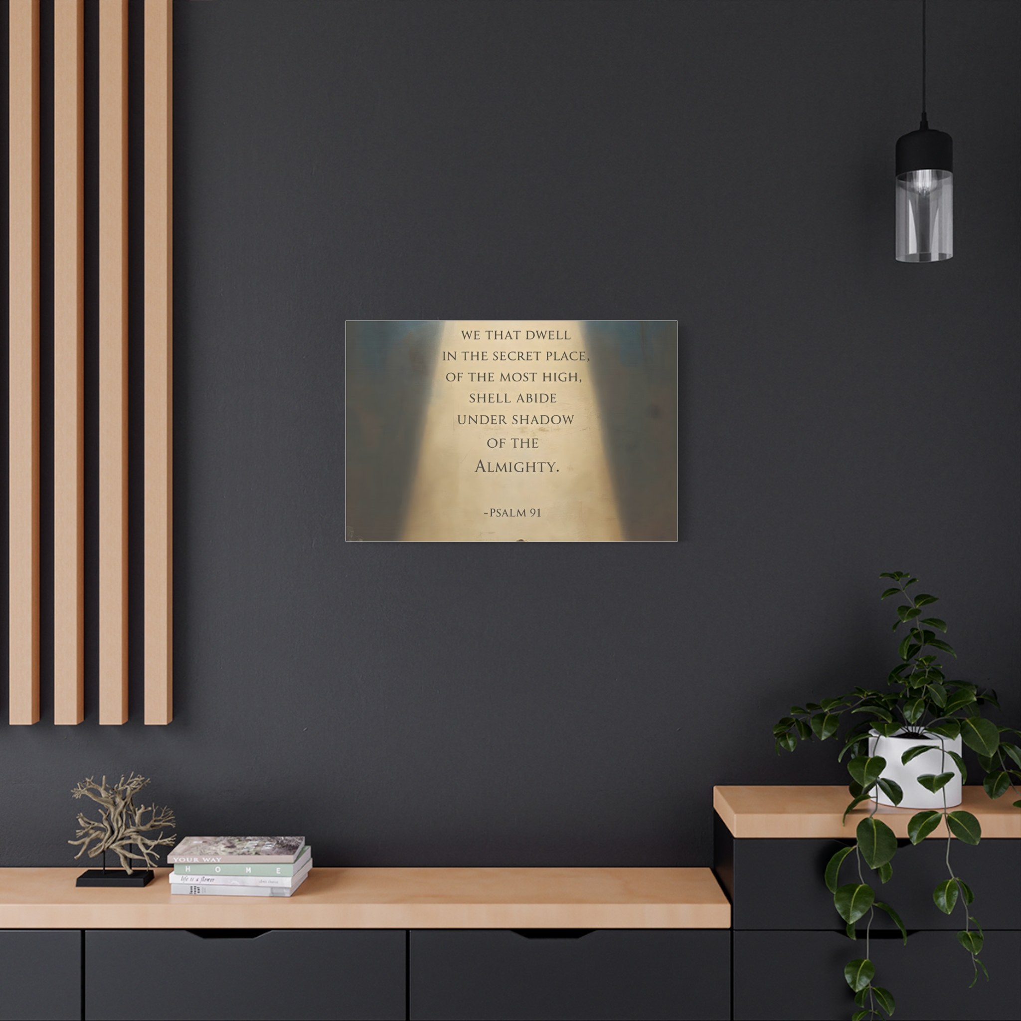 Psalm 91 Scripture Matte Canvas, Stretched, 1.25"